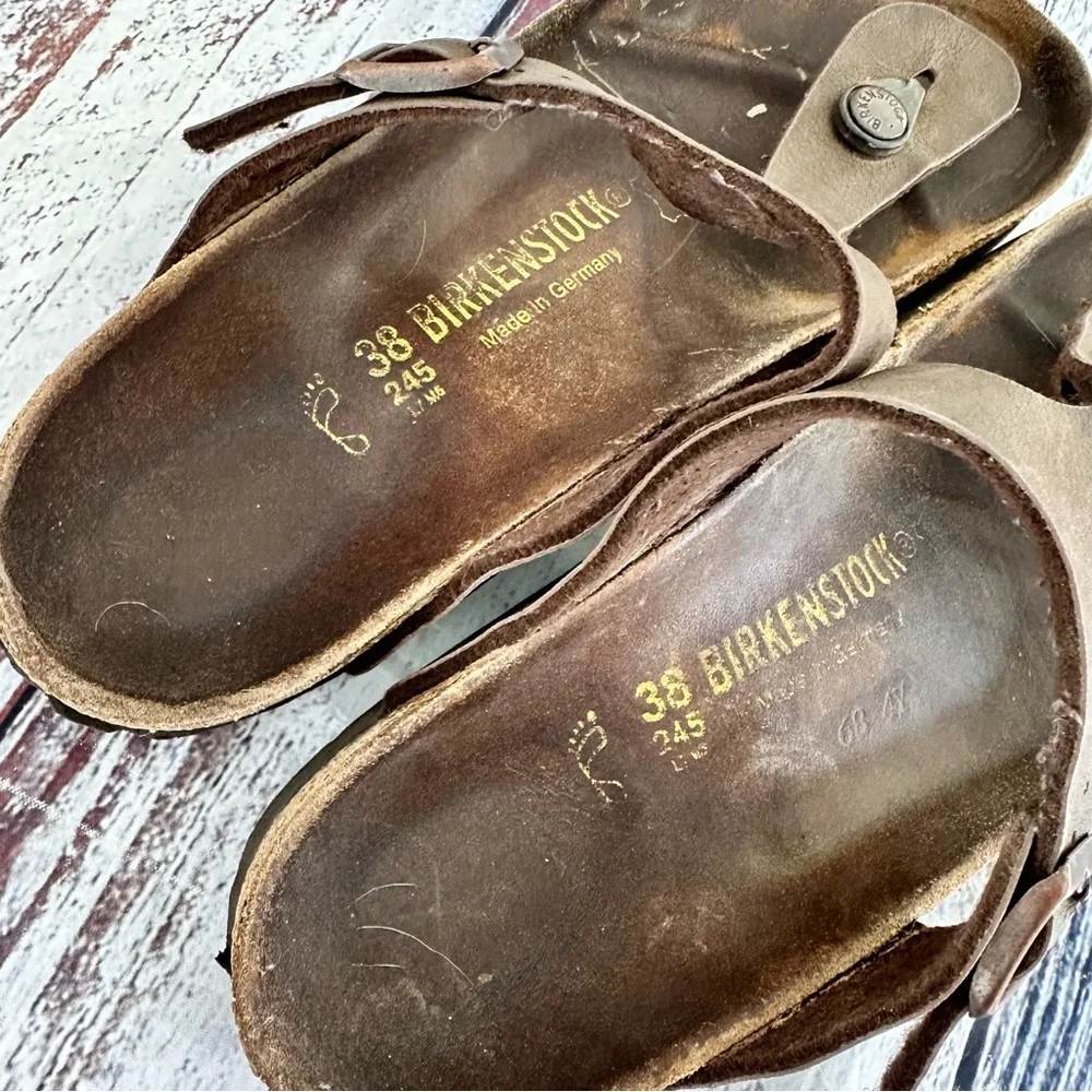 Birkenstock Women's Gizeh Brown Birko-Flor Sandals